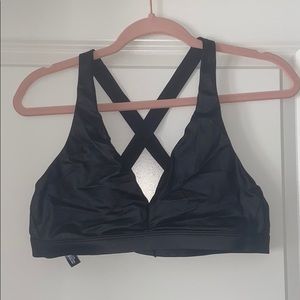 Victoria’s Secret black triangle sports bra￼